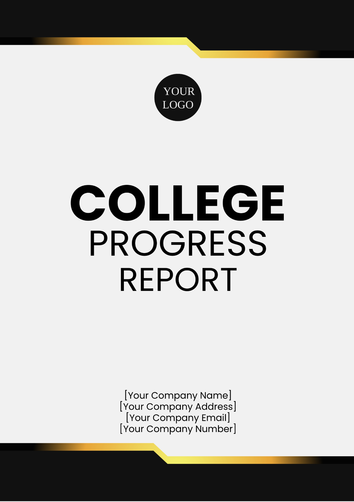 College Progress Report Template - Edit Online & Download