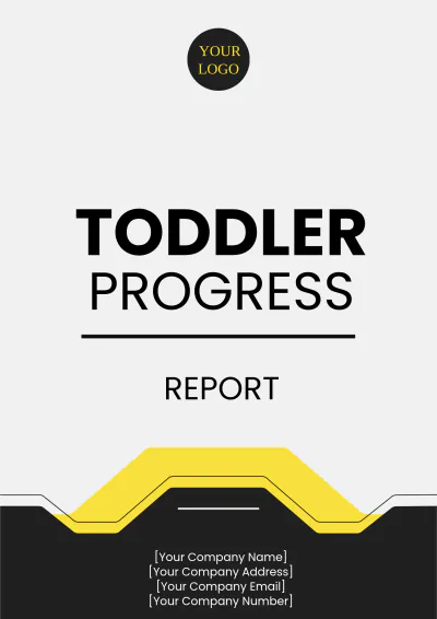 Free Toddler Progress Report Template to Edit Online