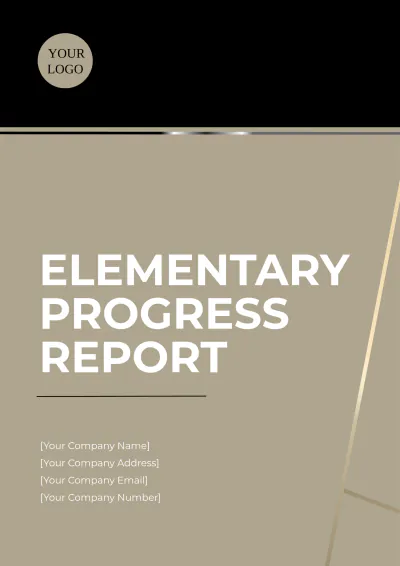 Free Elementary Progress Report Template to Edit Online