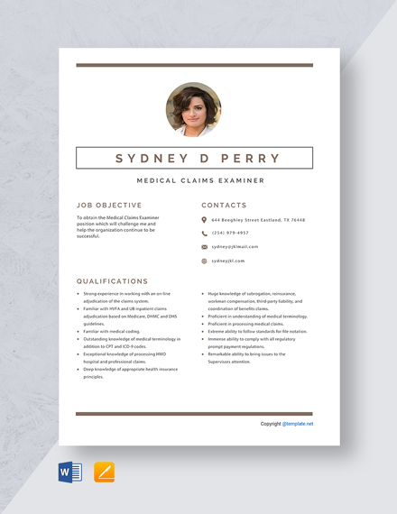 FREE Medical Resume Template - Download in Word, Google Docs ...