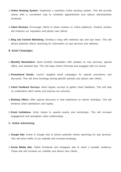 Free Spa Project Proposal Template to Edit Online