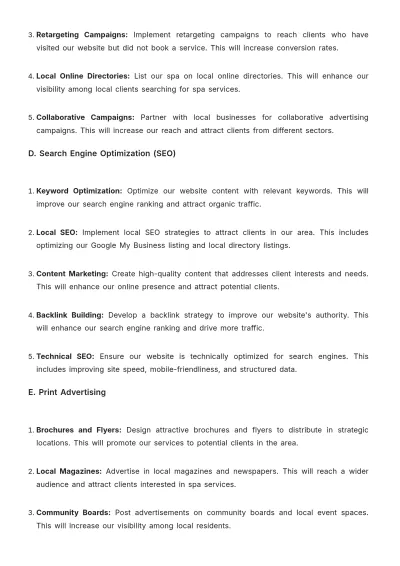 Free Spa Project Proposal Template to Edit Online