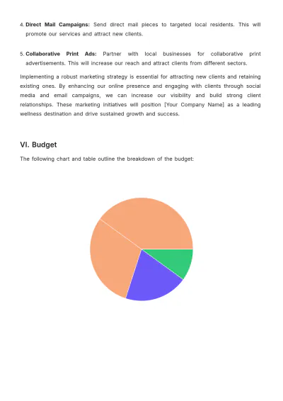 Free Spa Project Proposal Template to Edit Online