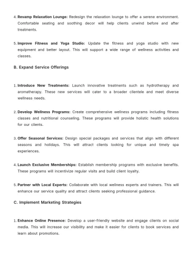 Free Spa Project Proposal Template to Edit Online