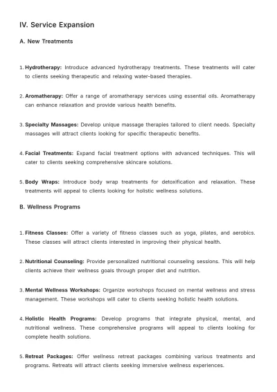 Free Spa Project Proposal Template to Edit Online