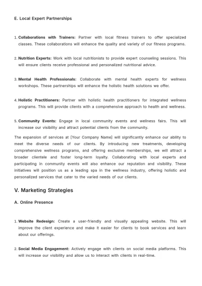 Free Spa Project Proposal Template to Edit Online