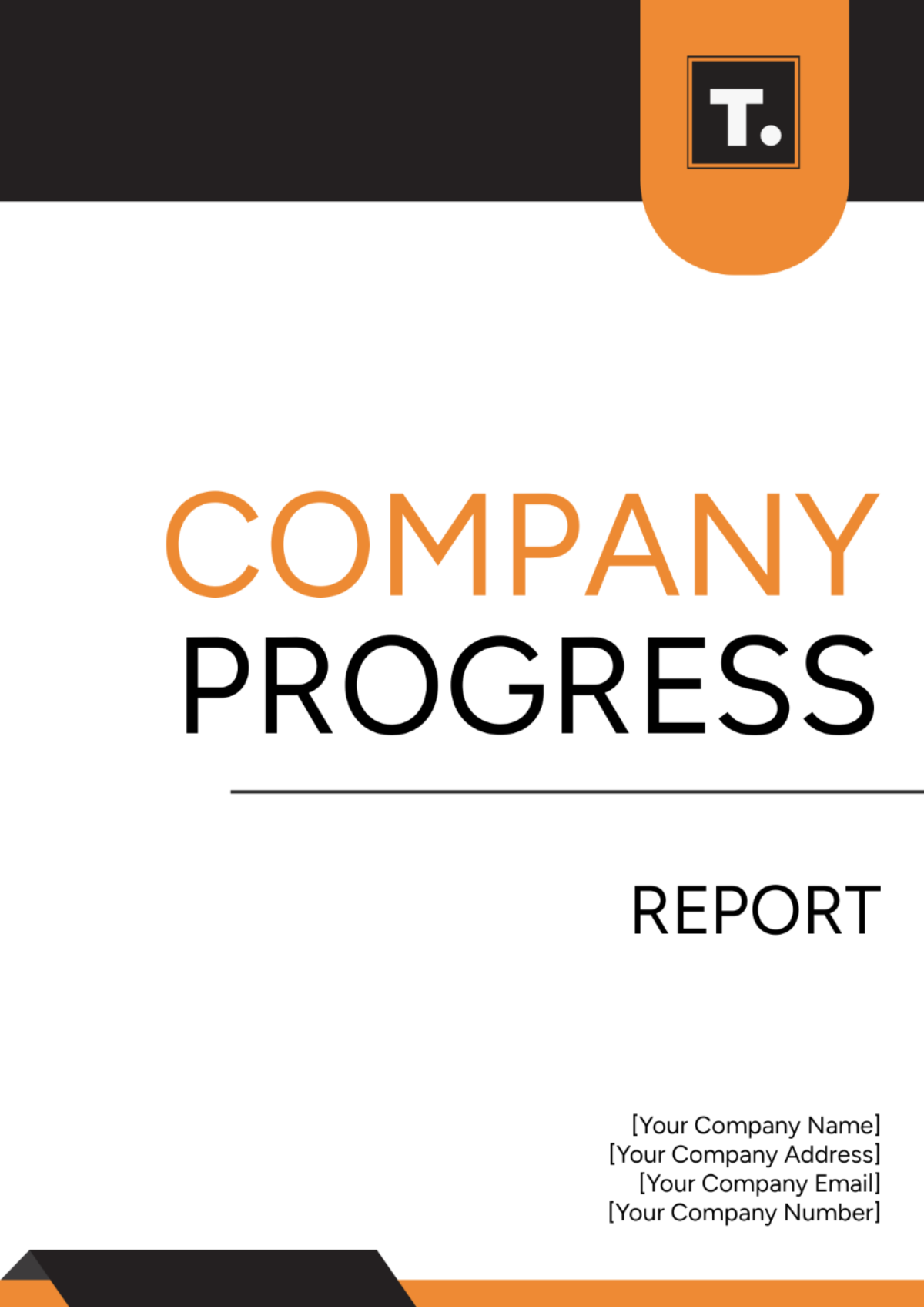 Company Progress Report Template - Edit Online & Download