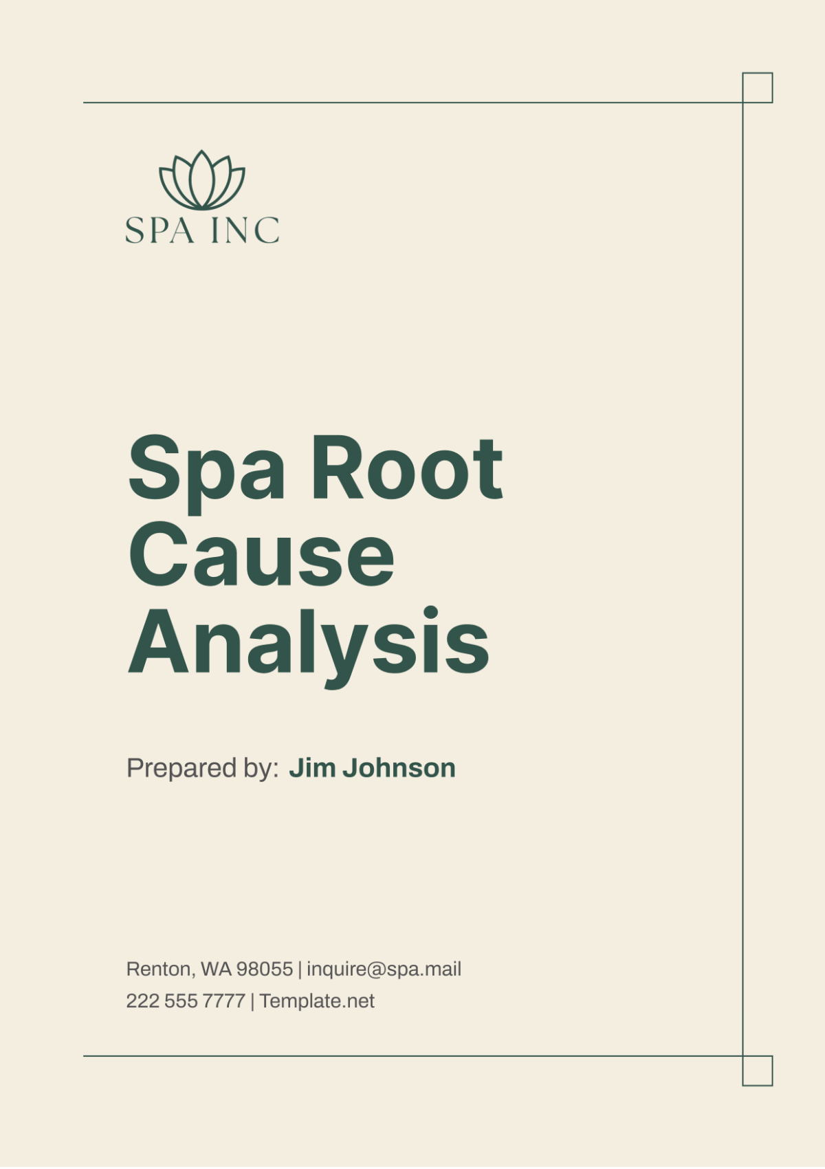 Spa Root Cause Analysis Template - Edit Online & Download