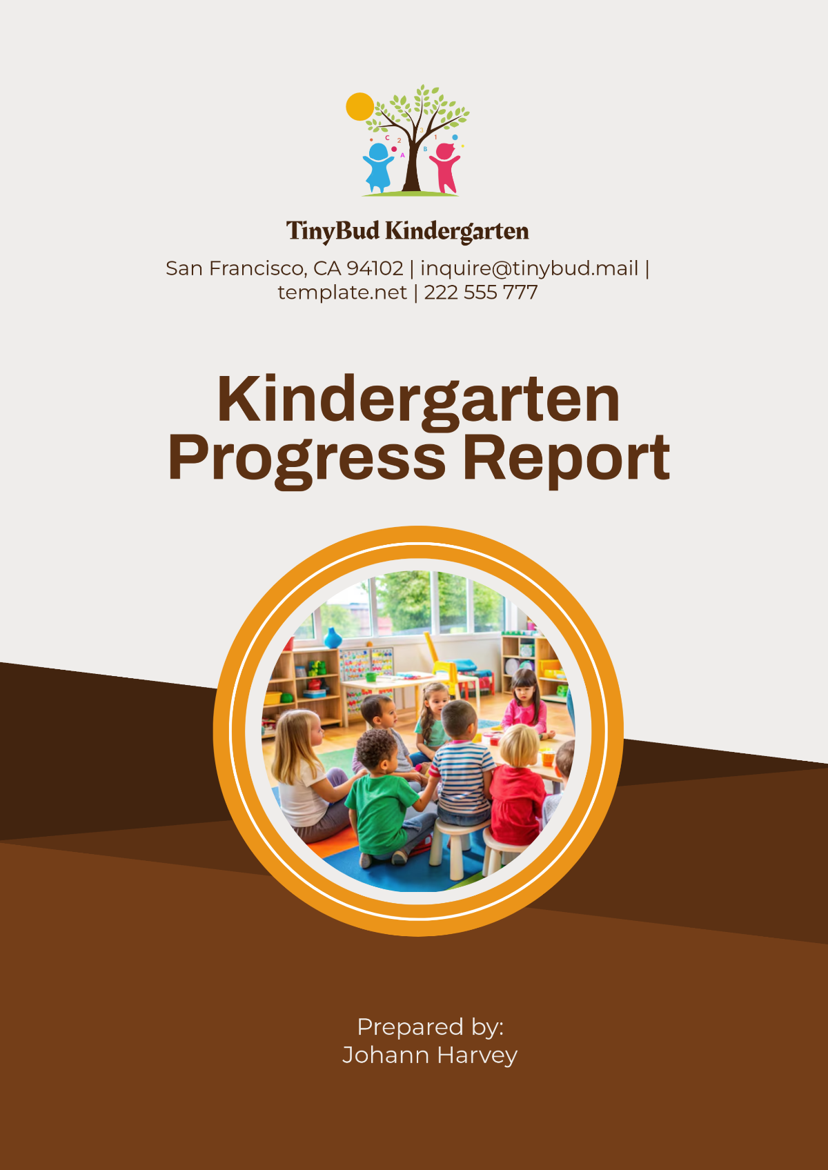 Free Kindergarten Progress Report Template