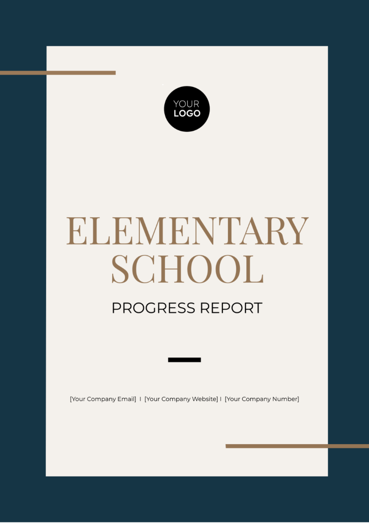 Elementary School Progress Report Template - Edit Online & Download