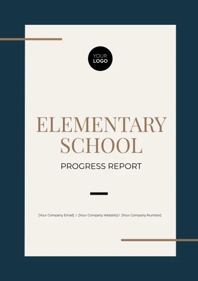 Free Elementary School Progress Report Template to Edit Online