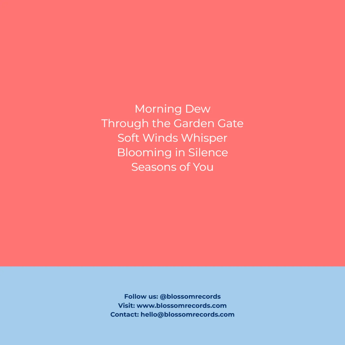 Free Blossom Album Cover Art Template to Edit Online