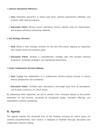 Free Spa Meeting Proposal Template to Edit Online