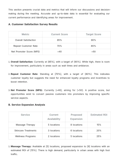 Free Spa Meeting Proposal Template to Edit Online