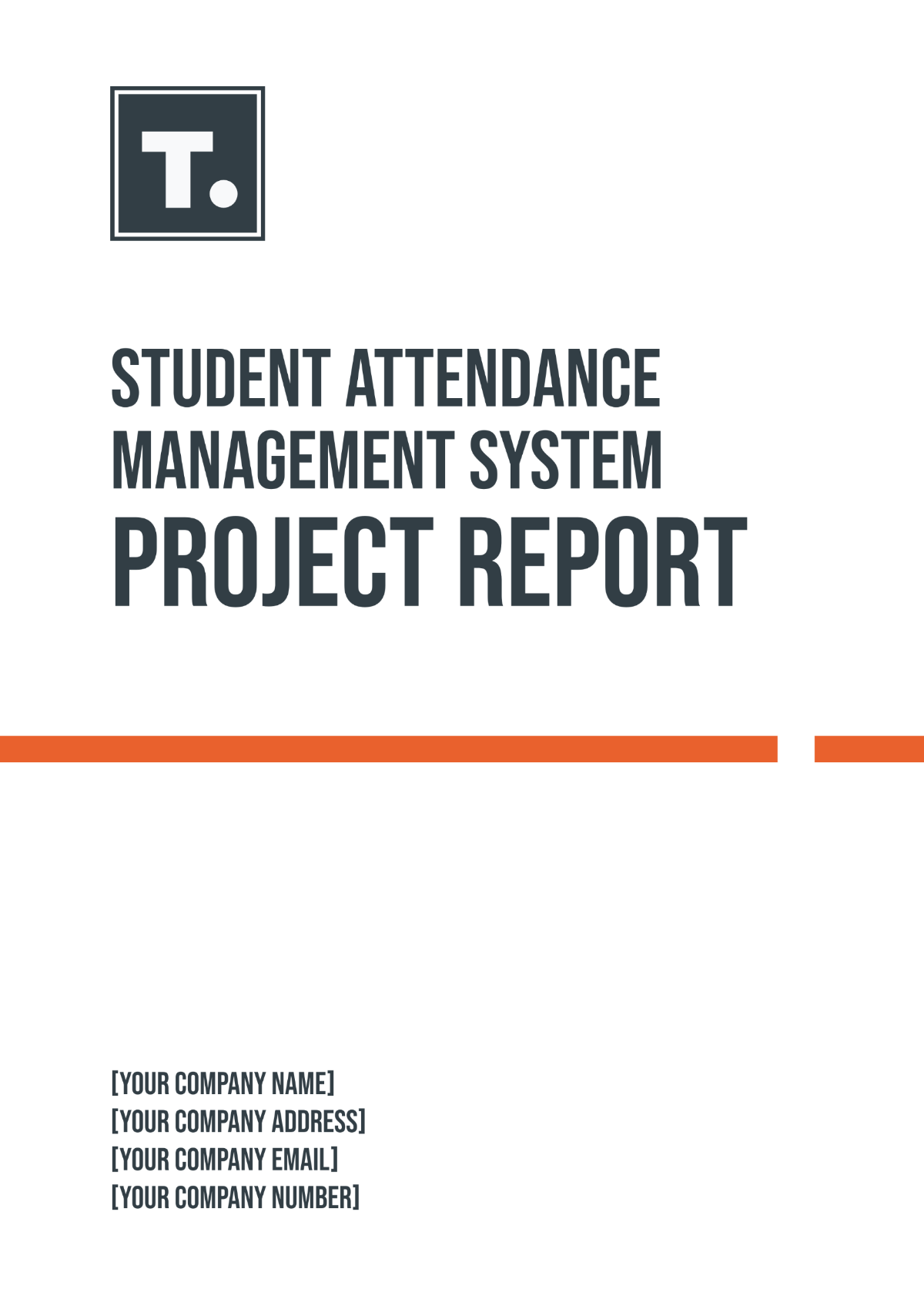 Student Attendance Management System Project Report Template - Edit Online & Download