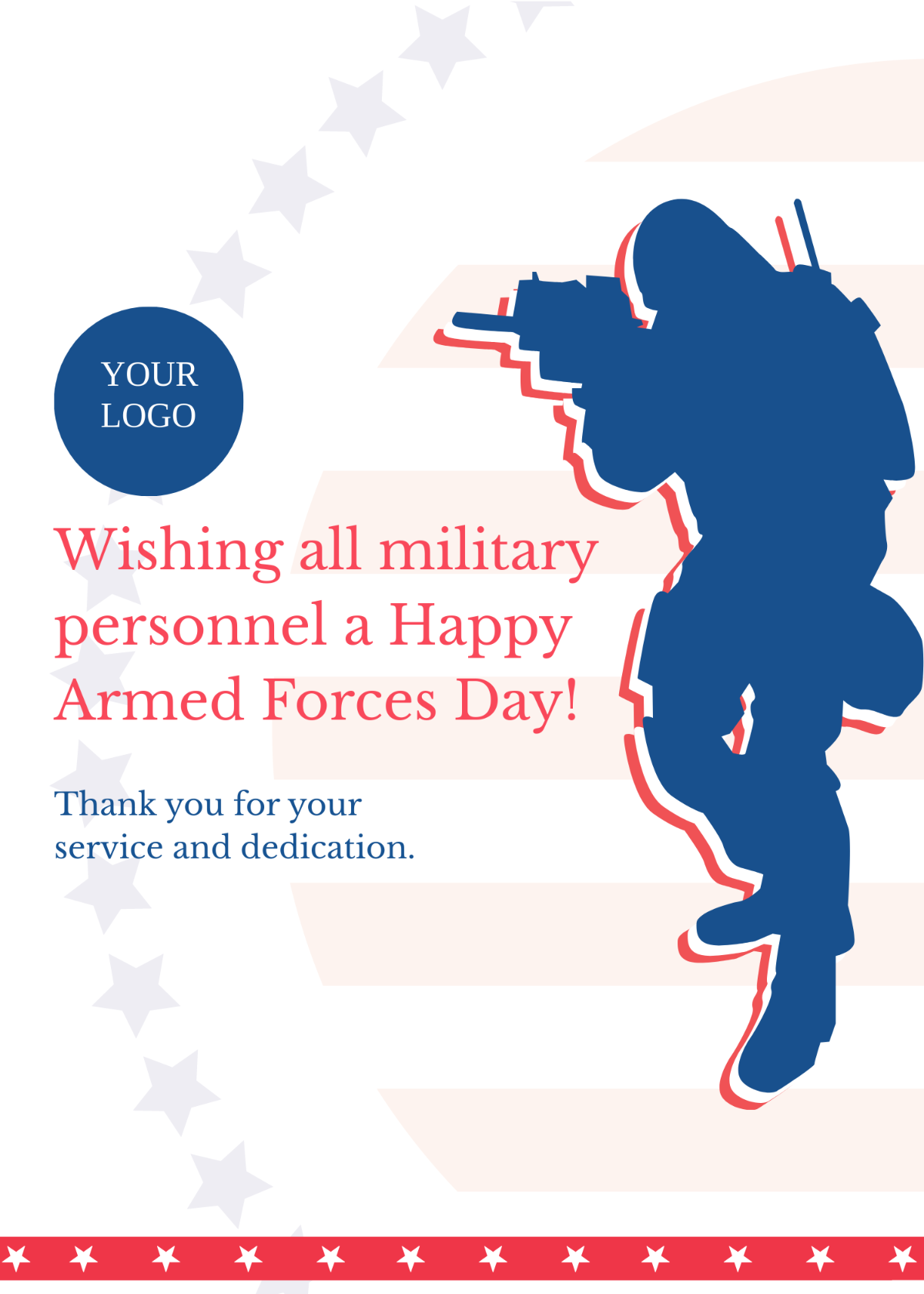 Armed Forces Day Wishes Template