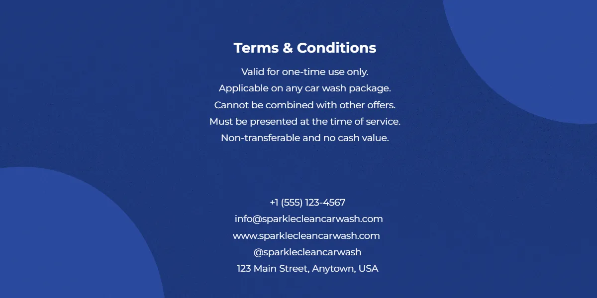 Free Car Wash Coupon Template to Edit Online