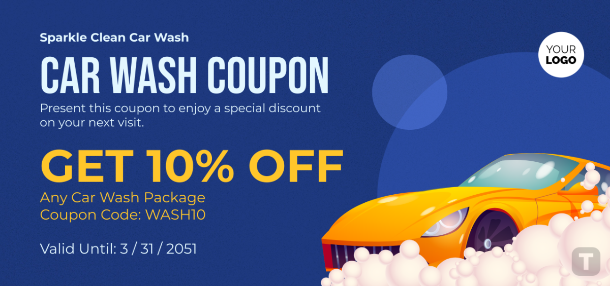 Car Wash Coupon Template - Edit Online & Download