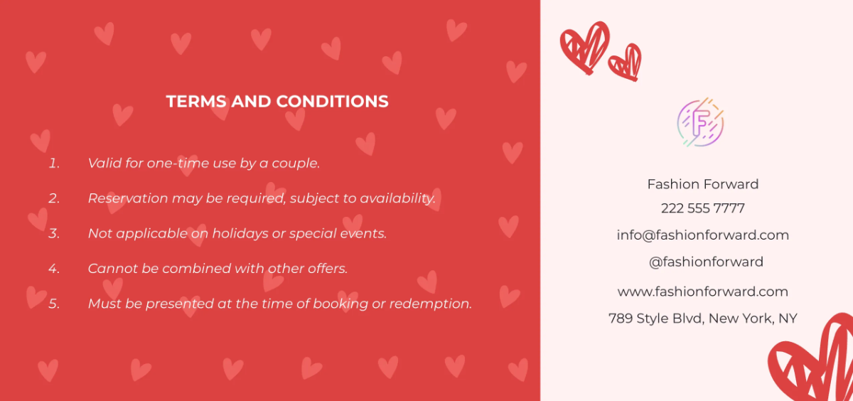 Free Couple Coupon Template to Edit Online