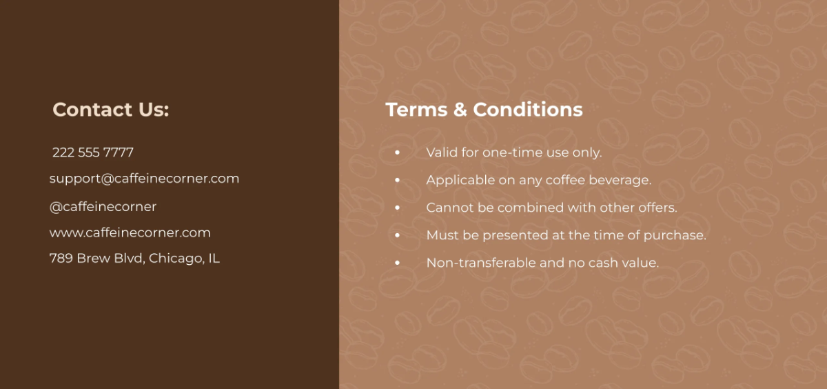 Free Coffee Coupon Template to Edit Online
