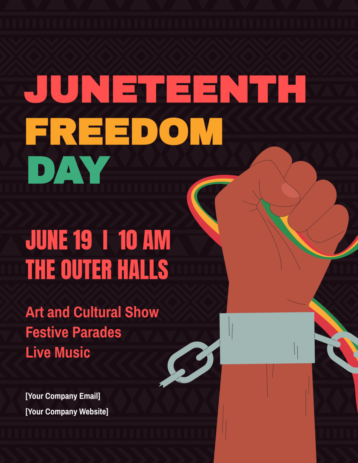 Juneteenth Day Flyer Template - Edit Online & Download