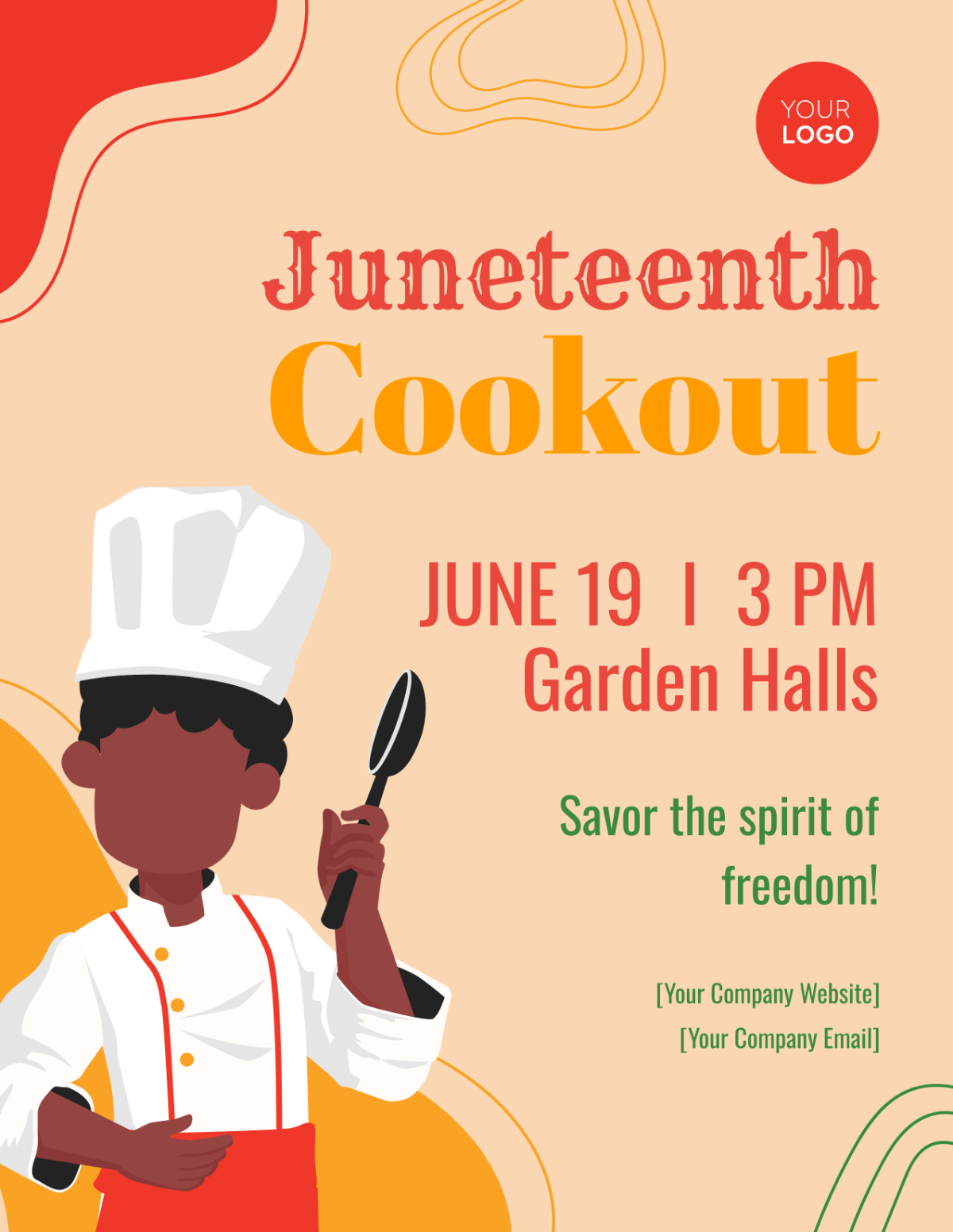 Juneteenth Cookout Flyer Template