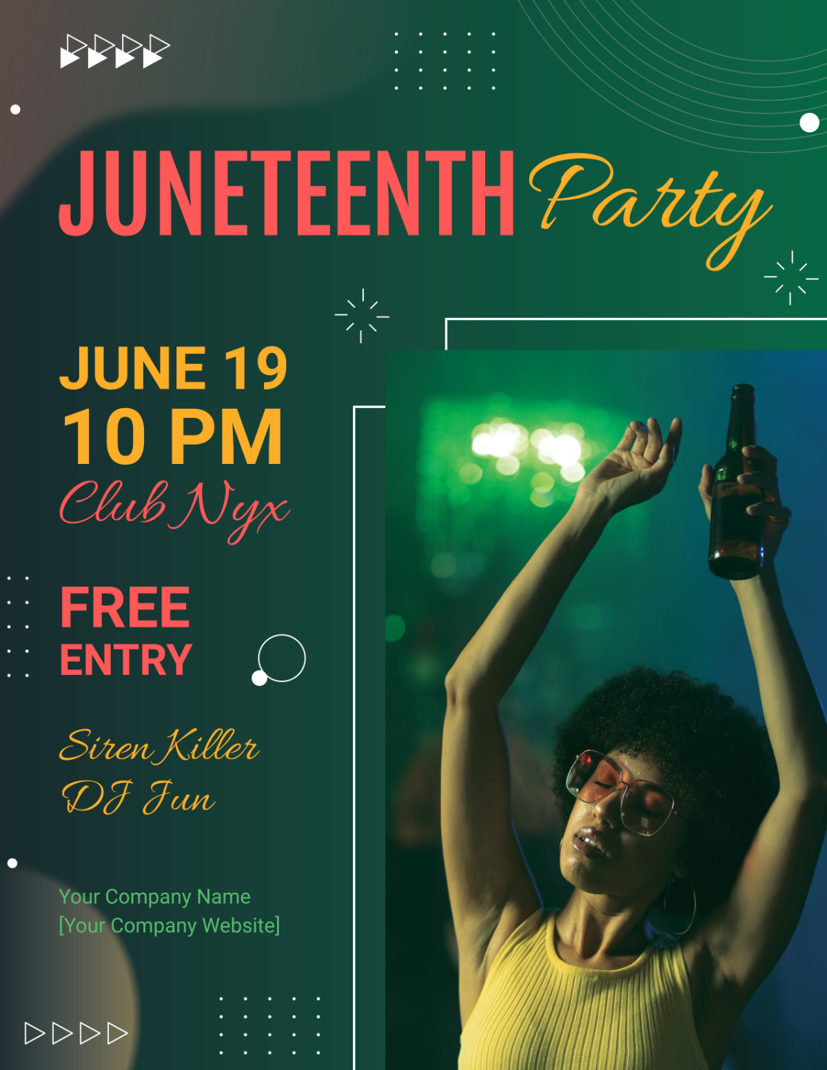 Juneteenth Club Flyer Template - Edit Online & Download