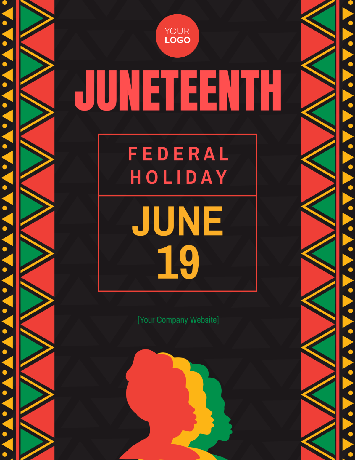 Juneteenth Federal Holiday Flyer Template