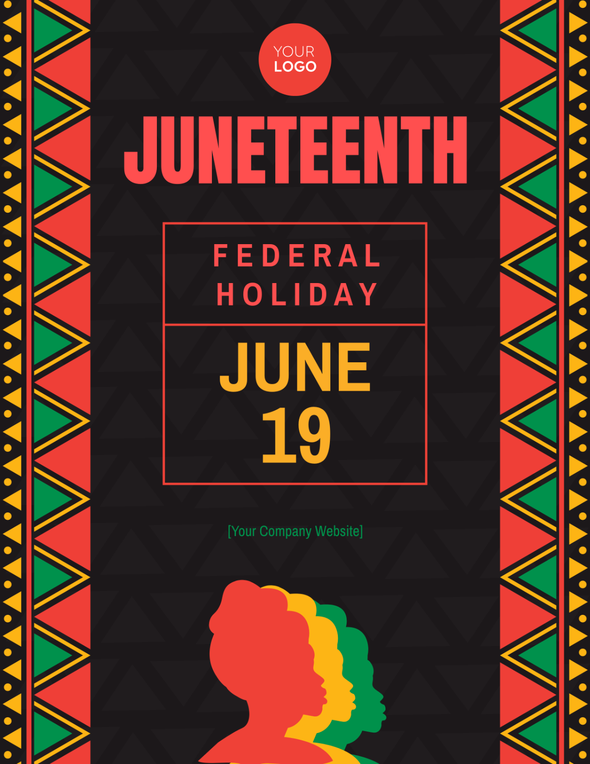 Juneteenth Federal Holiday Flyer Template - Edit Online & Download