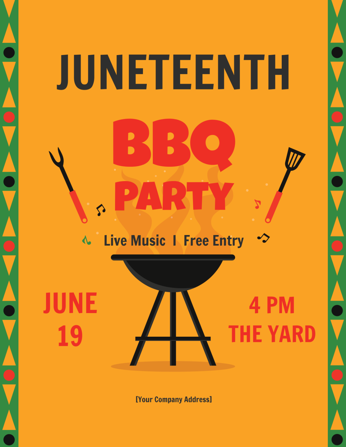 Juneteenth BBQ Flyer