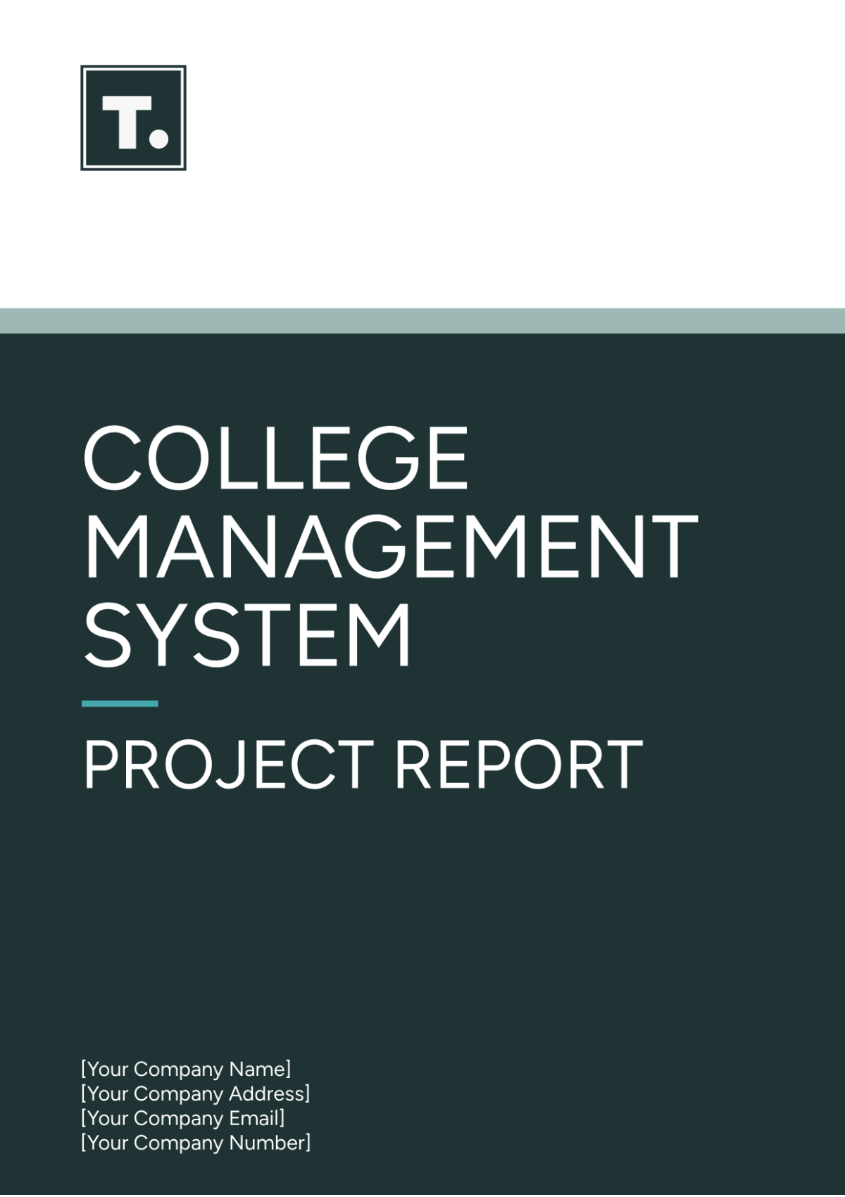 College Management System Project Report Template - Edit Online & Download