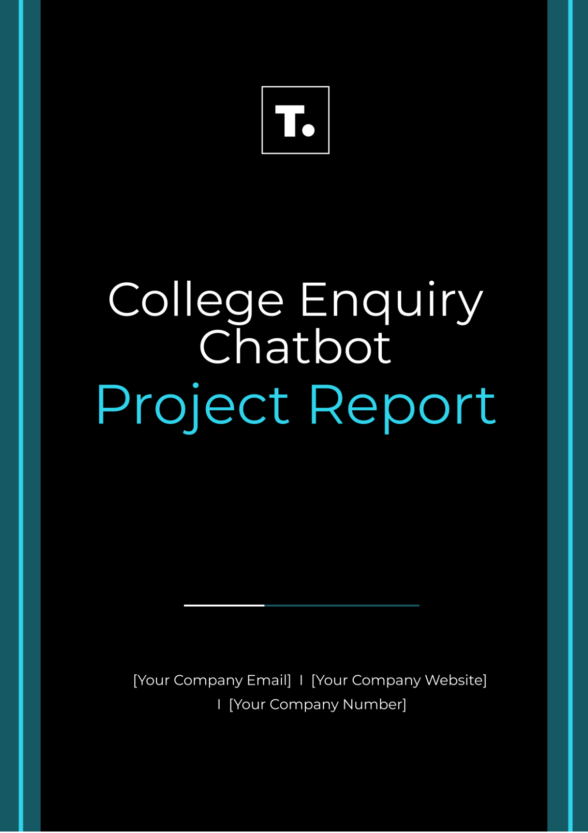 College Enquiry Chatbot Project Report Template - Edit Online & Download