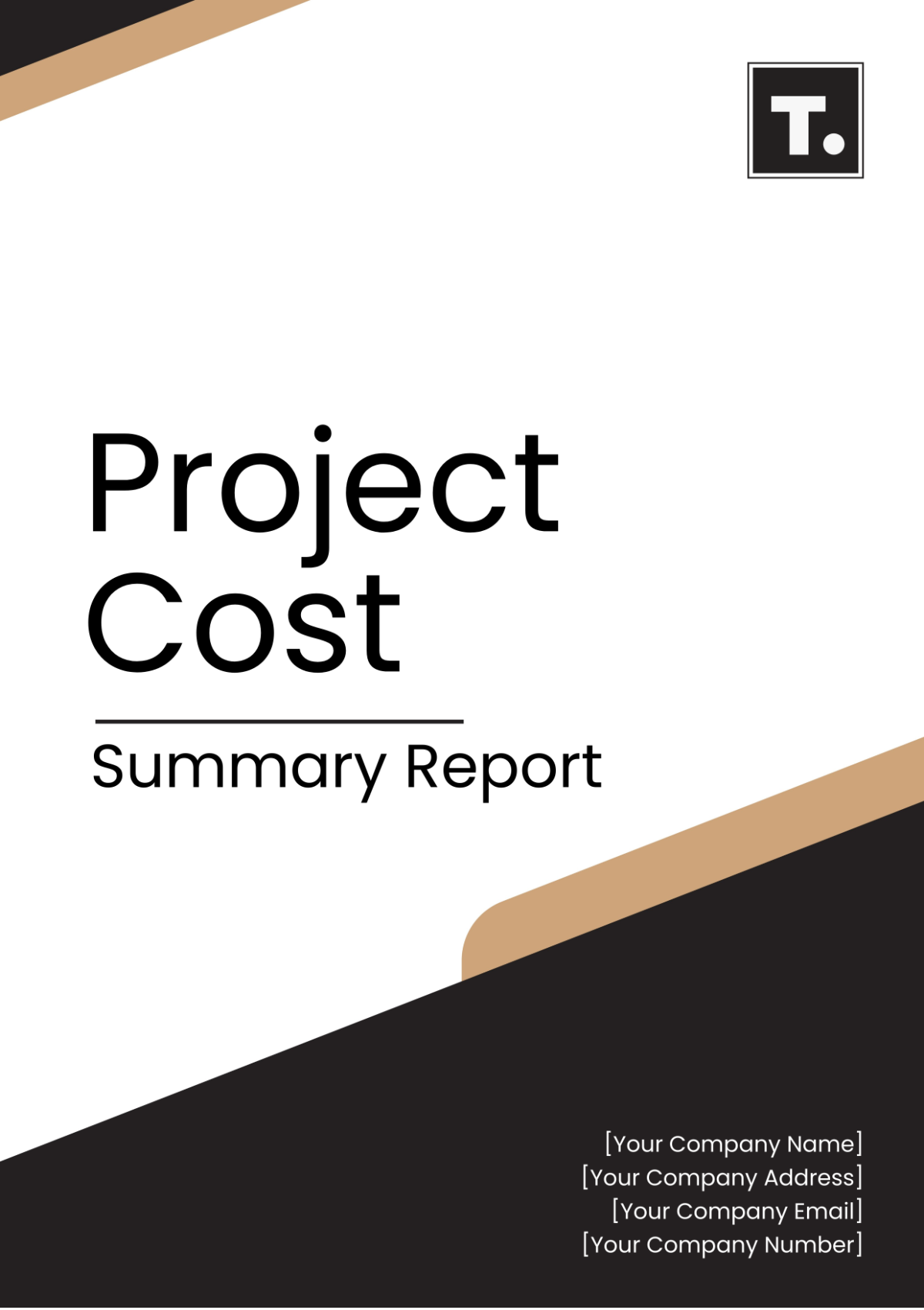 Project Cost Summary Report Template - Edit Online & Download