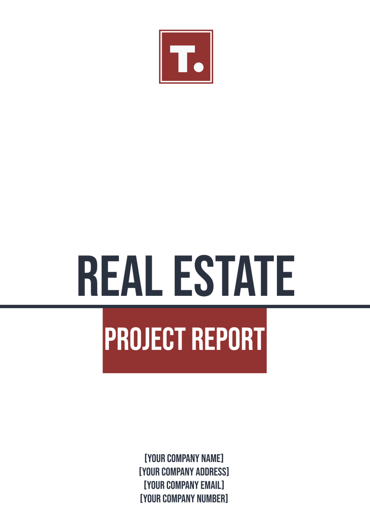 Real Estate Project Report Template - Edit Online & Download