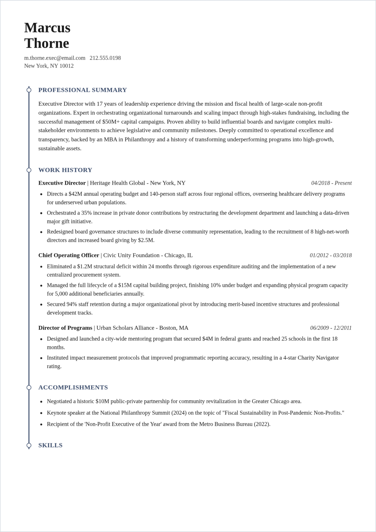 Director Resume Template Modern Executive Resume Template 2025 CEO Director Resume Template Modern Executive Resume Template 2025 CEO