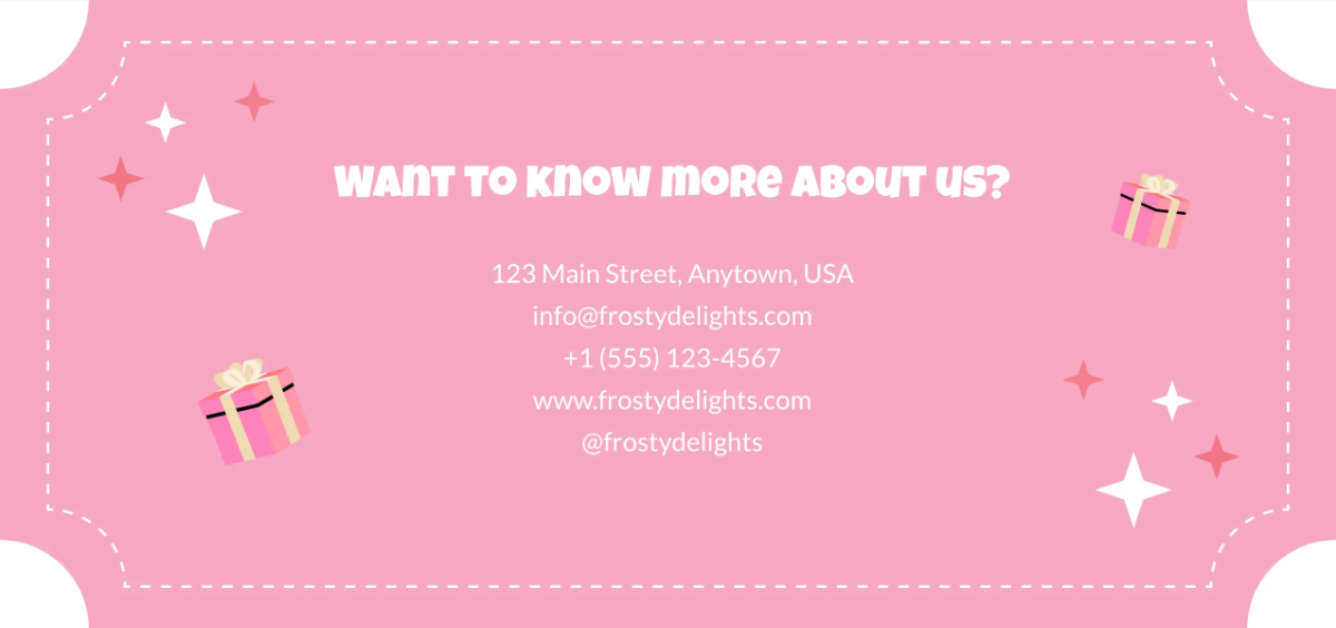 Free Coupon For Birthday Gift Template to Edit Online