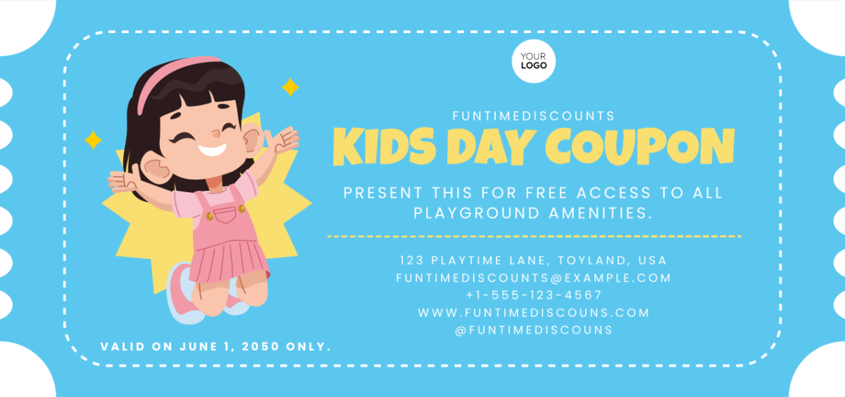 Coupon Template For Kids - Edit Online & Download