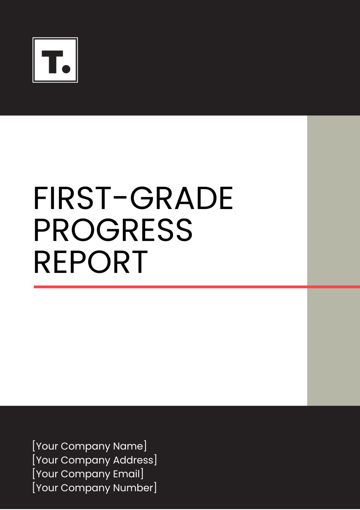 First Grade Progress Report Template - Edit Online & Download