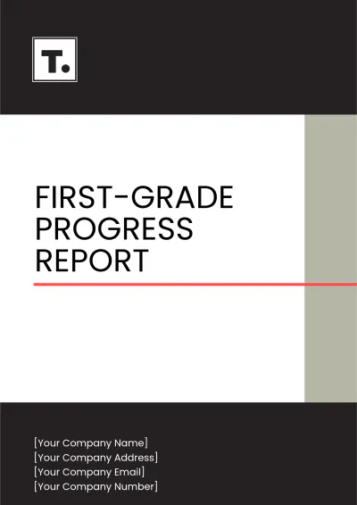 Free First Grade Progress Report Template to Edit Online