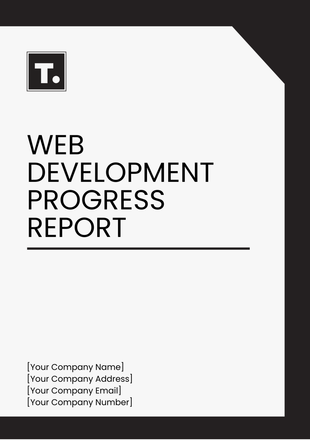 Web Development Progress Report Template - Edit Online & Download