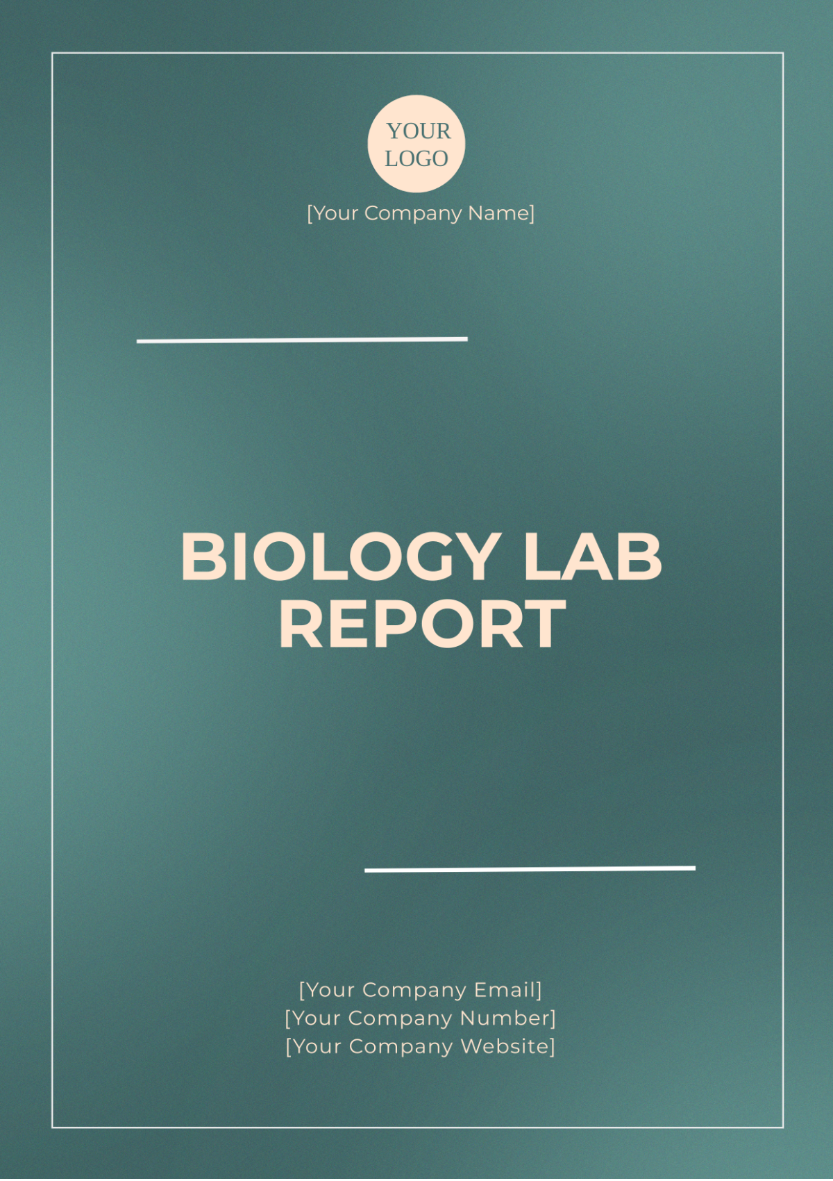 Biology Lab Report Template