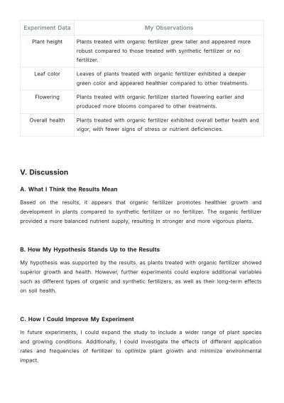 Free 8th Grade Lab Report Template to Edit Online