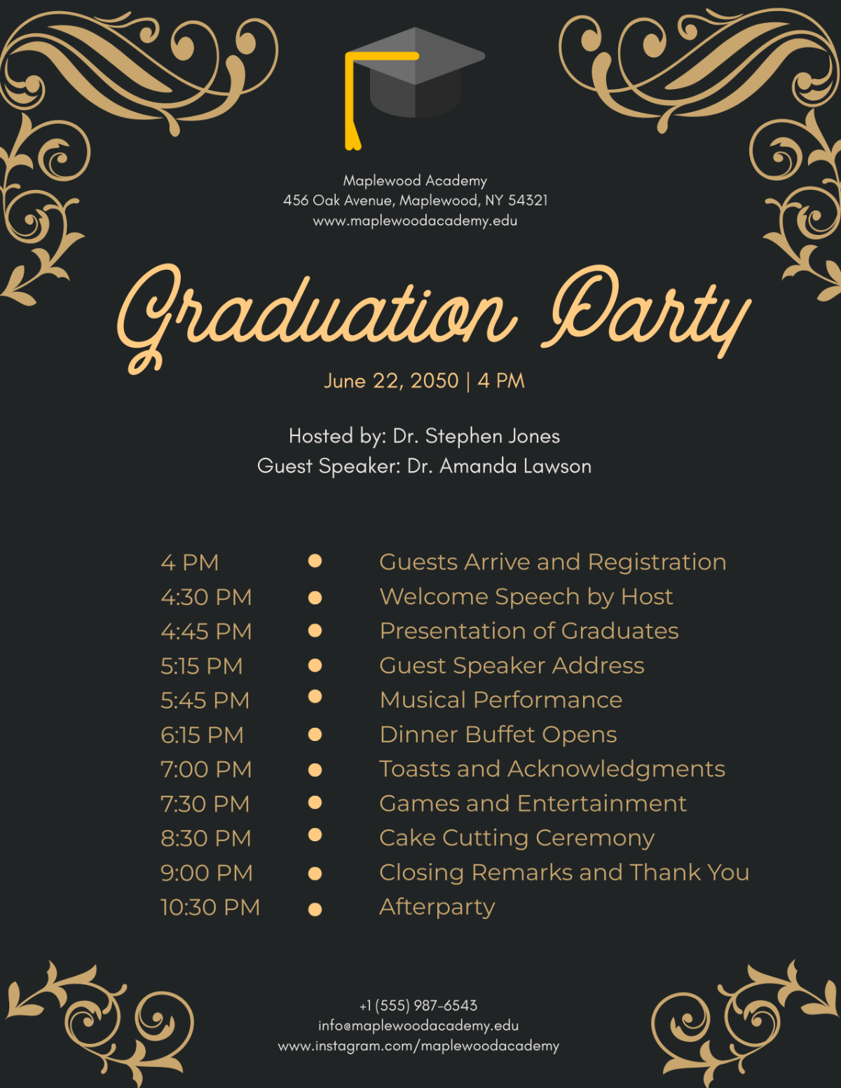 Free Graduation Program Templates Editable And Printable Free Graduation Program Templates Editable And Printable