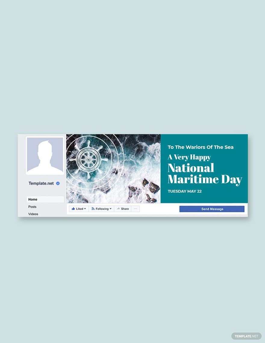 National Maritime Day Facebook Event Cover Template