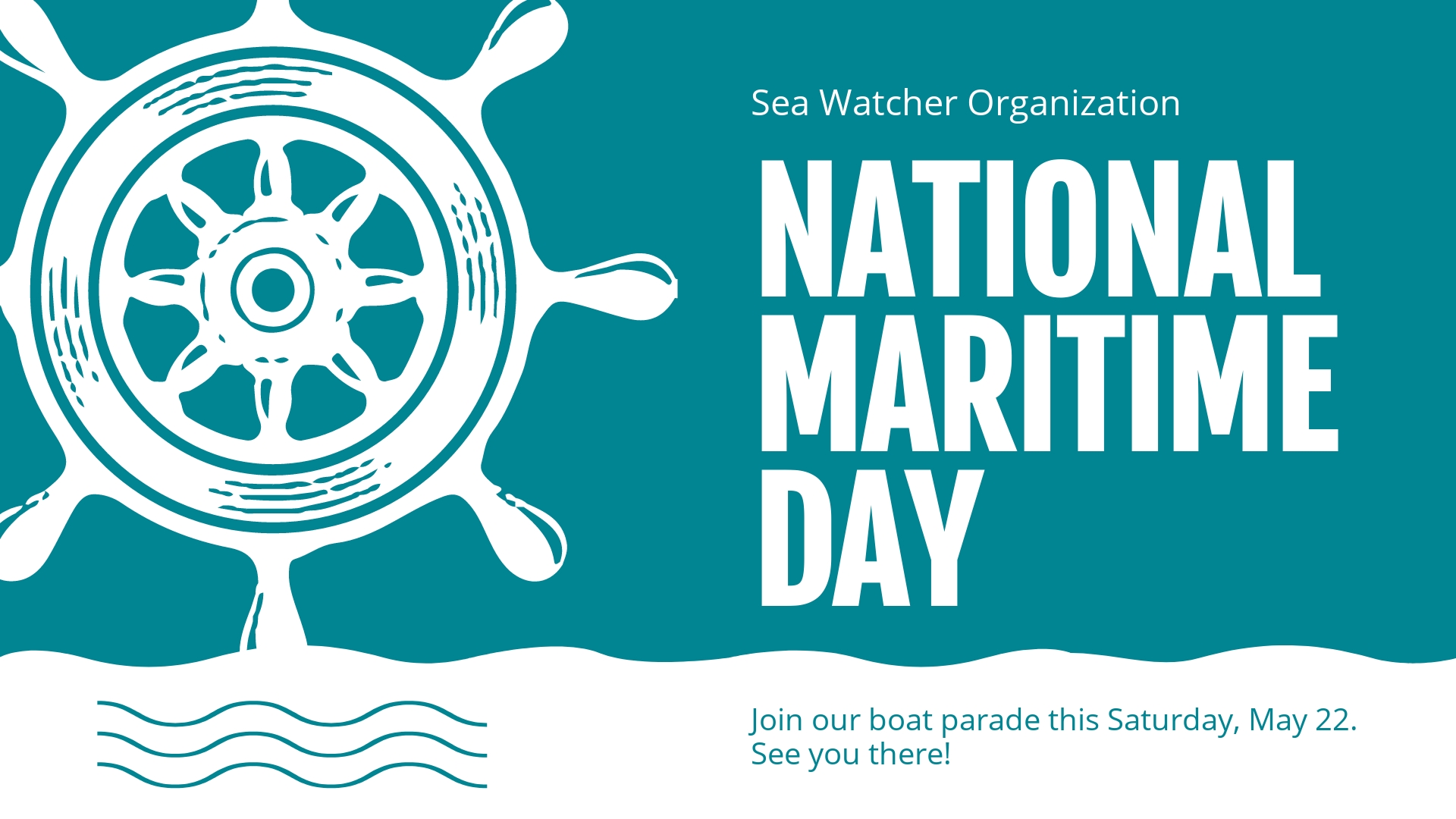 FREE National Maritime Day Facebook Event Cover Template - PSD