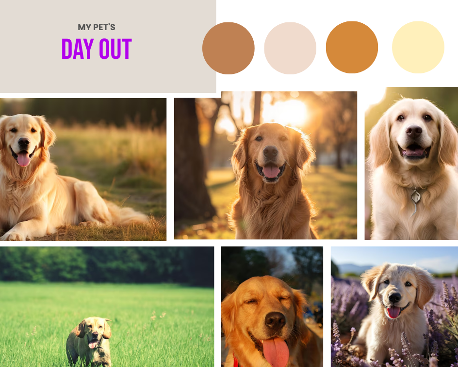 Pet Holiday Photoshoot Mood Board