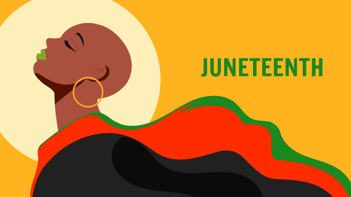 Juneteenth Independence Day Background Template