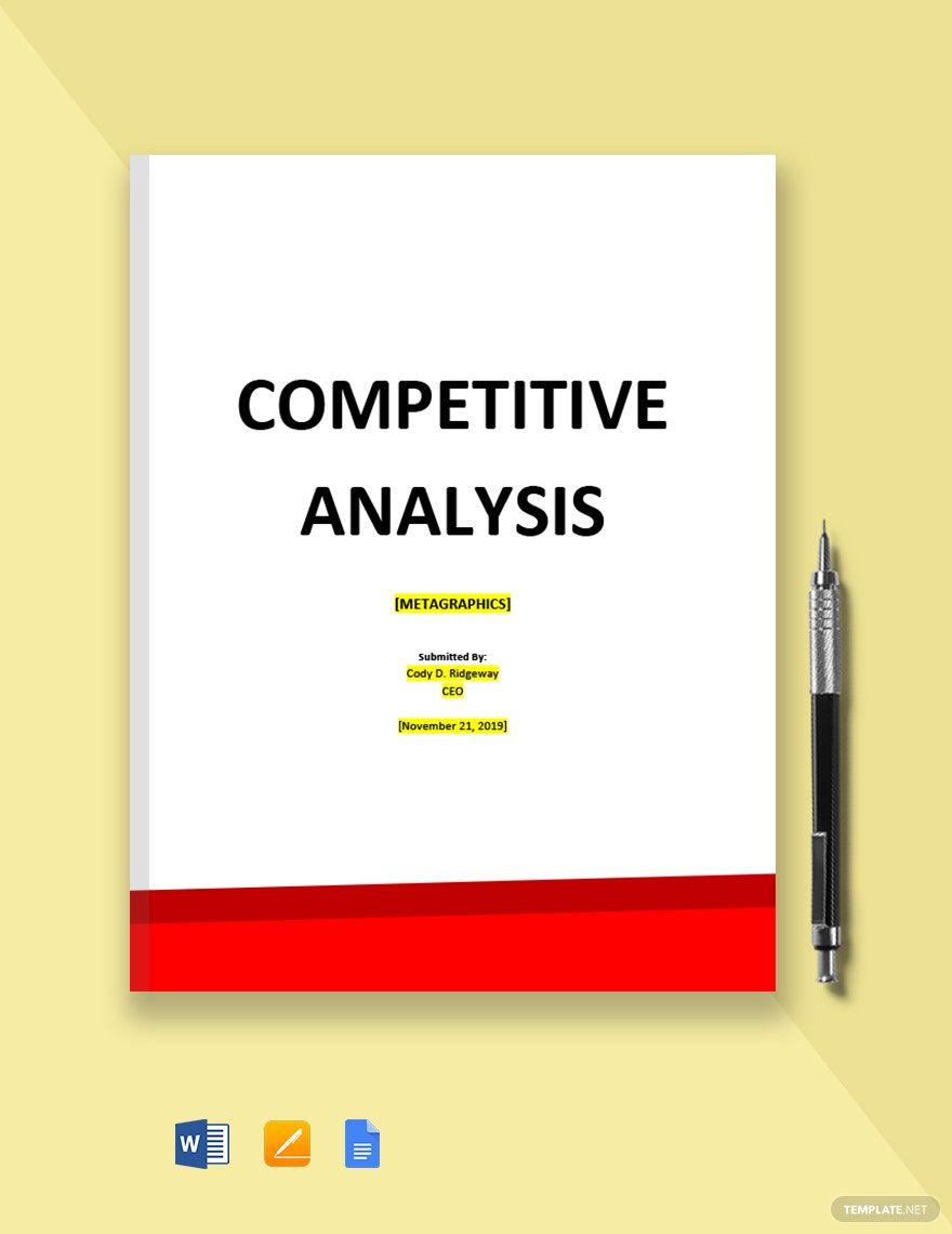 Graphic Design Competitive Analysis Template