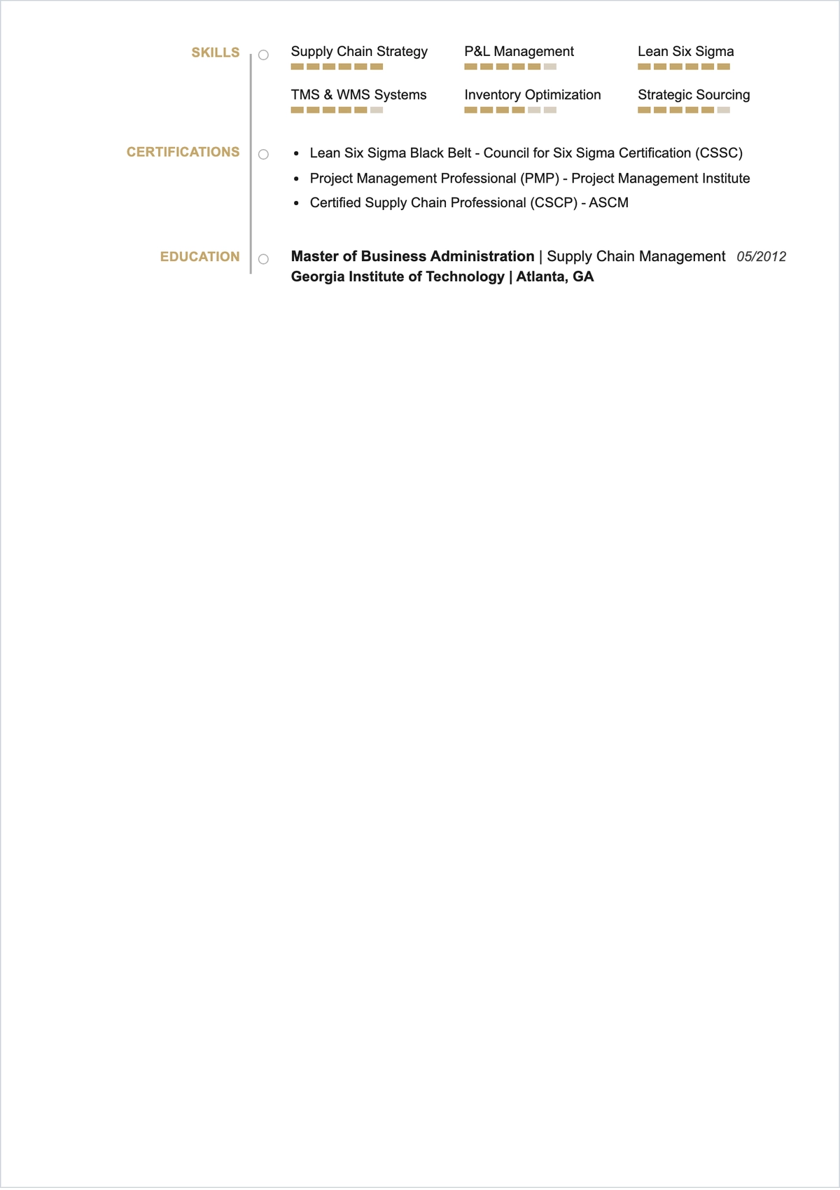 Free Operations Manager ATS Resume Template, AI Resume Builder