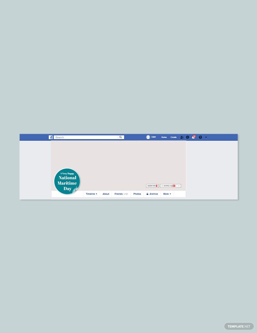 Free National Maritime Day Facebook Profile Photo Template in PSD